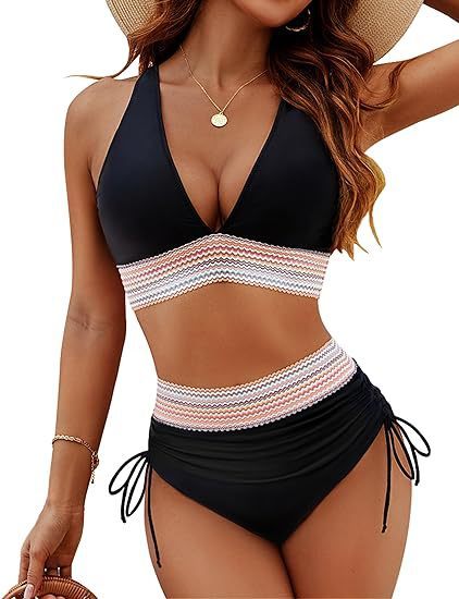 Carina™ | Conjunto de Bikini de Cintura Alta
