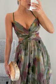 Astría™ | Elegante Vestido Maxi con Estampado Floral
