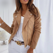 Paula™ | Chaqueta biker de ante