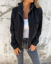 Elviana | Chaqueta de Pana con Capucha