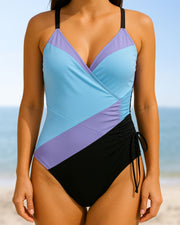 Marisol™ | Bañador cruzado con estampado colorido