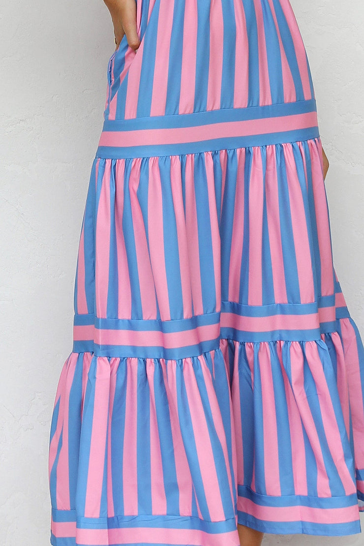 Aylin™ | Vestido de Tirantes a Rayas