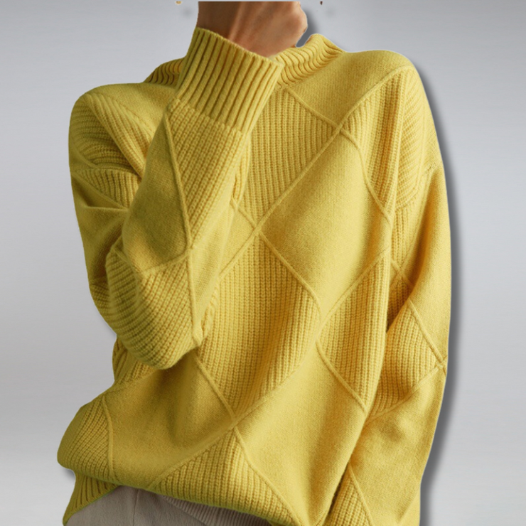 Victoria™ | Jersey Elegante de Cuello Alto