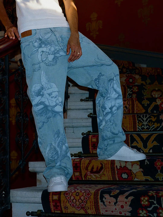 Nol™ | Jeans con Estampado de Cupido