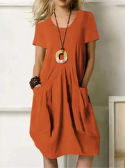 Teresa™ | Vestido de Verano Ligero en Tela Natural