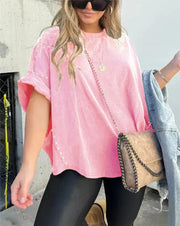 Jordana™ | Camiseta Oversize con Tachuelas