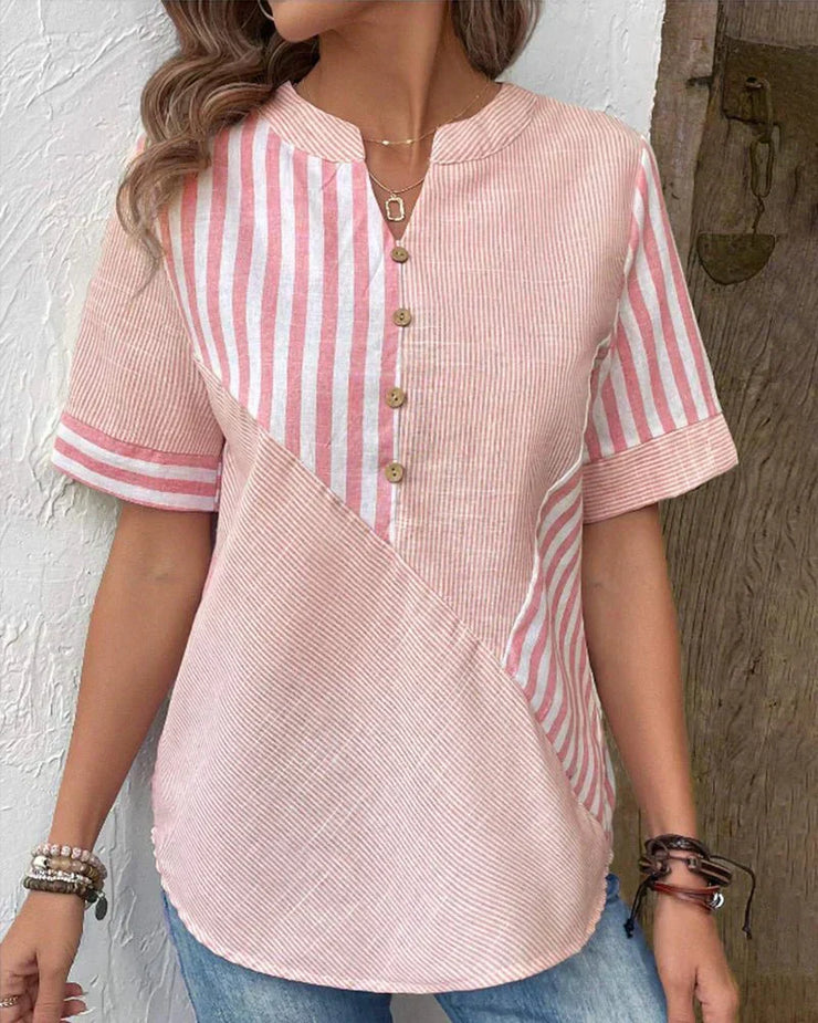 Marta™ | Blusa Rayada Suave