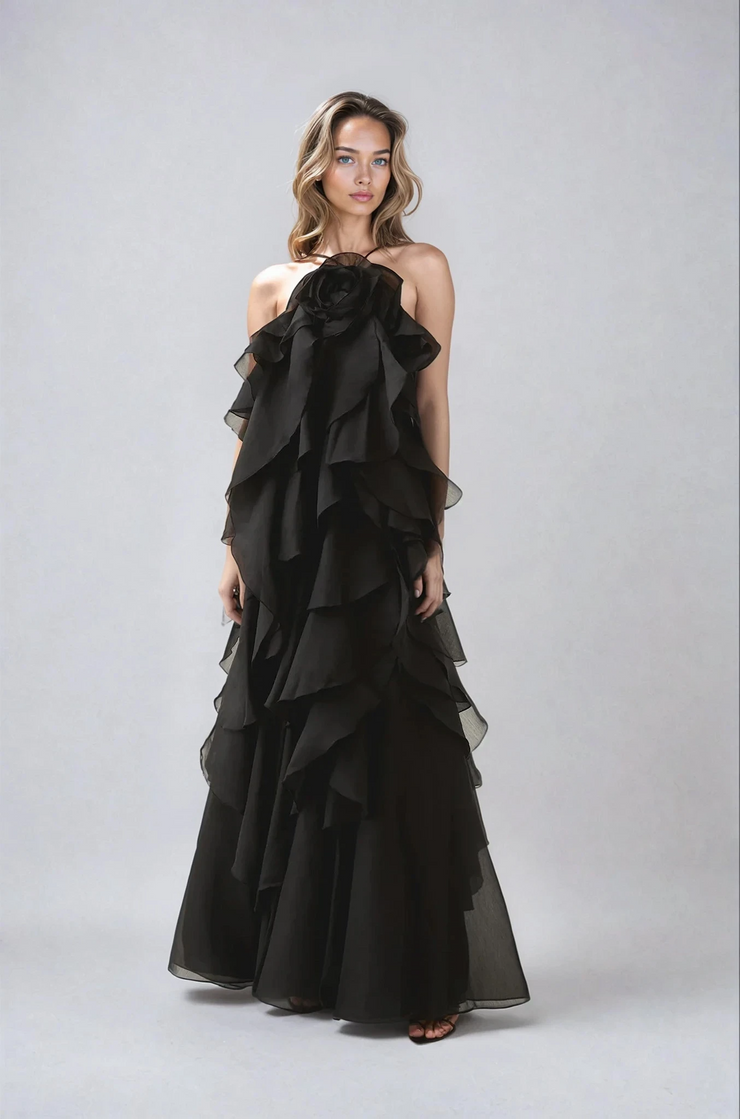 Rosaura™ | Vestido Maxi con Efecto Relieve