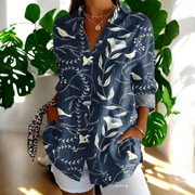 Isla™ | Blusa artística con estampado botánico