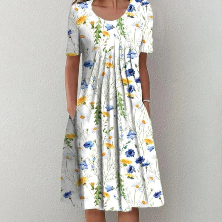 Adriana™ | Vestido con estampado floral y bolsillos