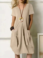 Teresa™ | Vestido de Verano Ligero en Tela Natural