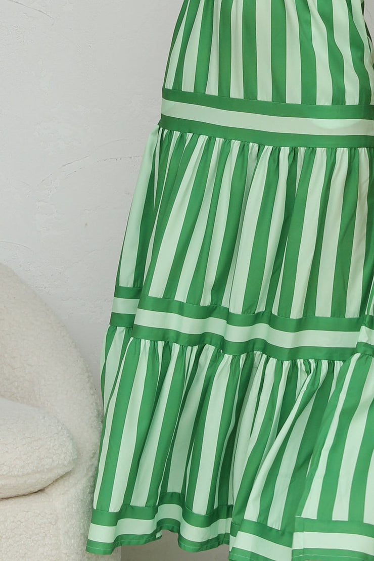 Aylin™ | Vestido de Tirantes a Rayas