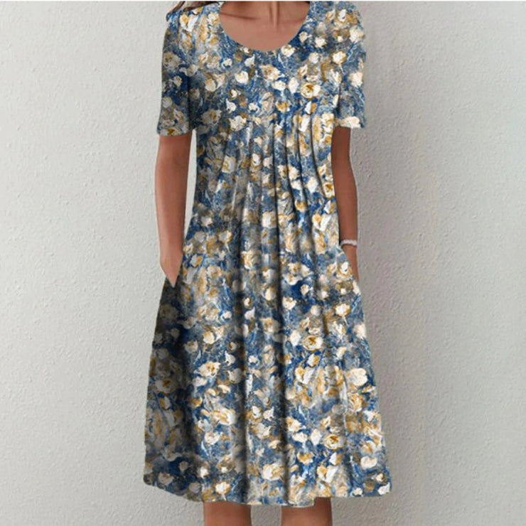 Adriana™ | Vestido con estampado floral y bolsillos