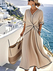 Isabela™ | Vestido amplio a rayas