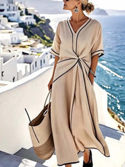 Isabela™ | Vestido amplio a rayas