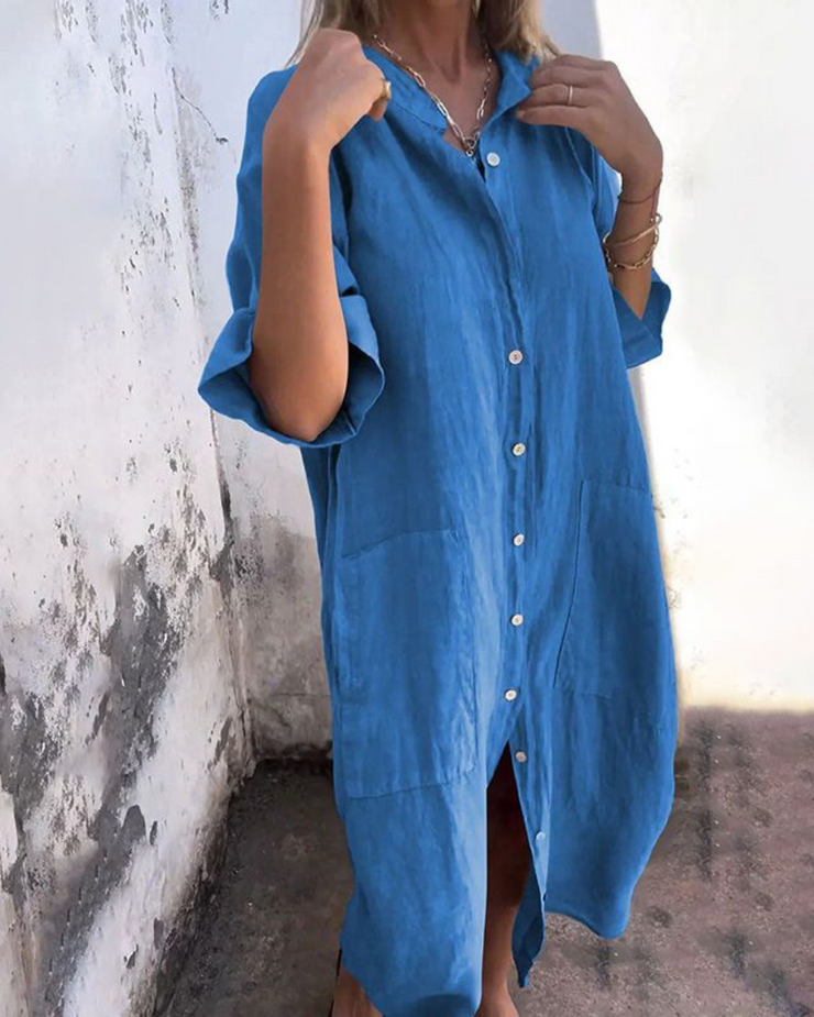 Cecilia™ | Vestido camisero estilo Ibiza