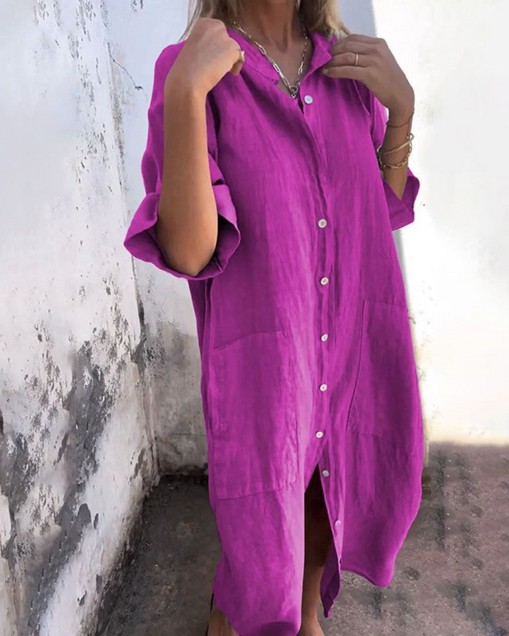 Cecilia™ | Vestido camisero estilo Ibiza