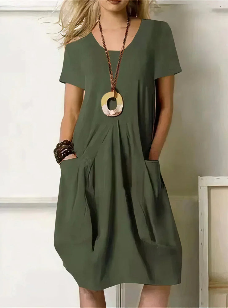 Teresa™ | Vestido de Verano Ligero en Tela Natural