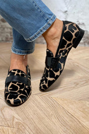 Selina™ | Mocasines con Estampado Animal