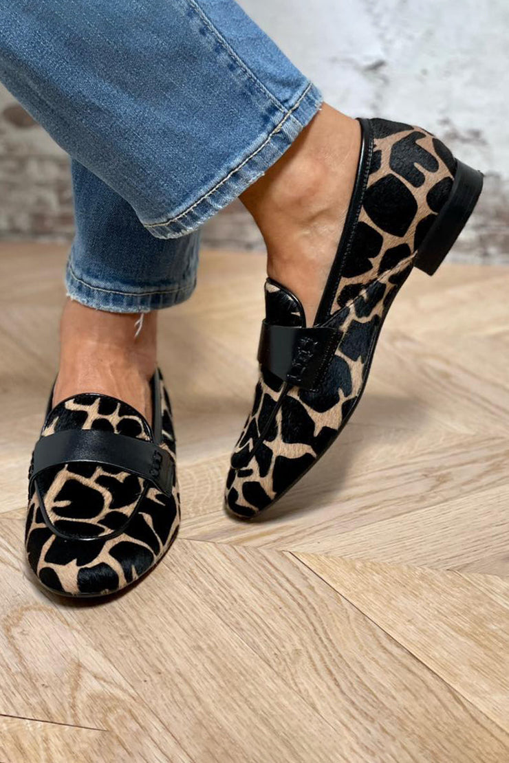 Selina™ | Mocasines con Estampado Animal