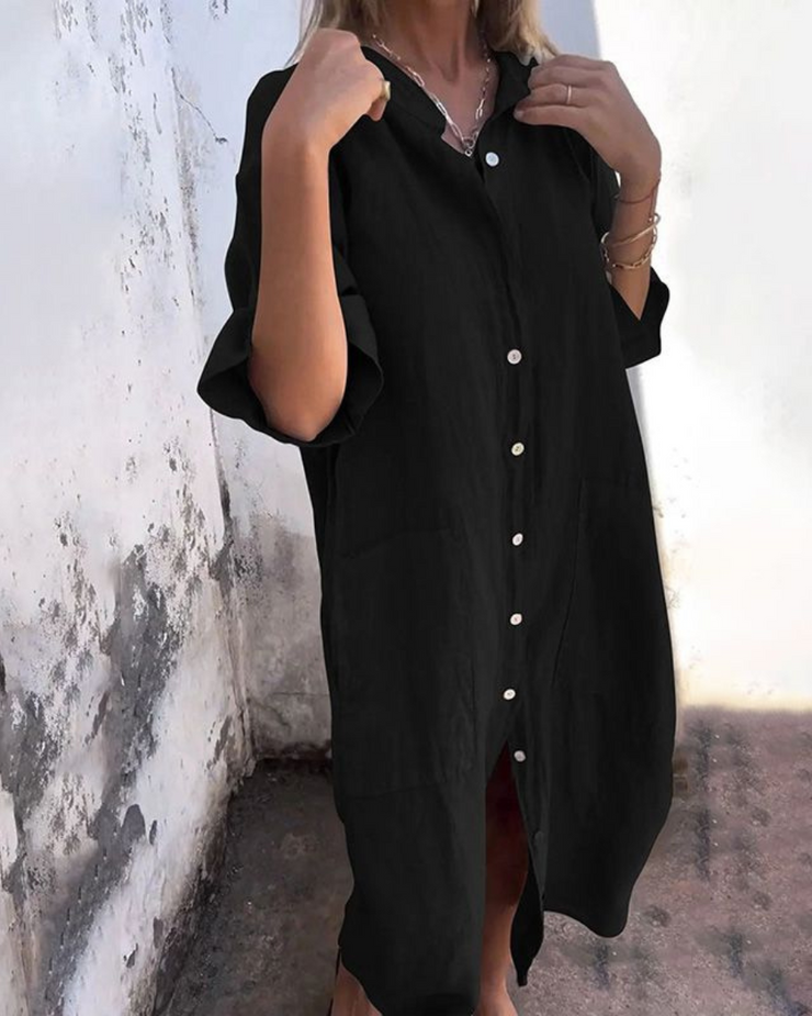 Cecilia™ | Vestido camisero estilo Ibiza