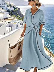 Isabela™ | Vestido amplio a rayas