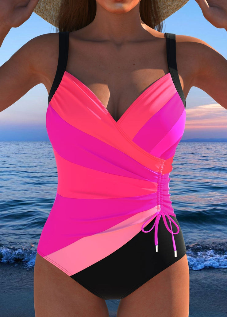 Marisol™ | Bañador cruzado con estampado colorido