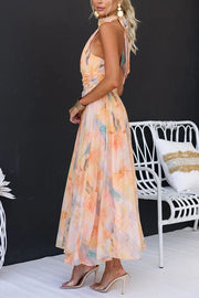 Avelina™ | Vestido Maxi Halter