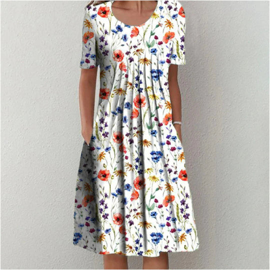 Adriana™ | Vestido con estampado floral y bolsillos