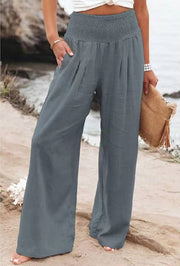Susana™ | Pantalones Amplios de Algodón y Lino