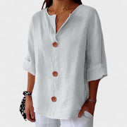 Alejandra™ | Blusa casual de lino