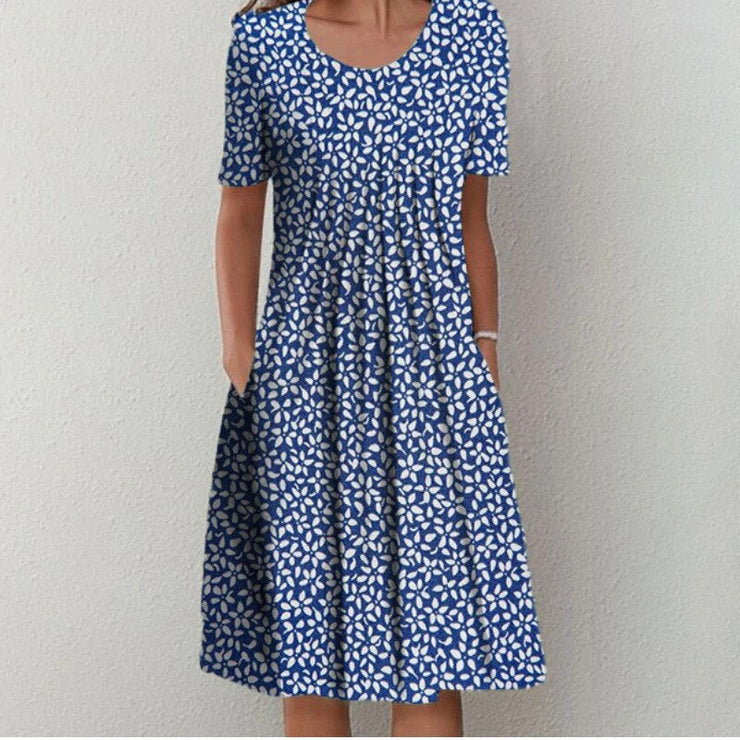 Adriana™ | Vestido con estampado floral y bolsillos
