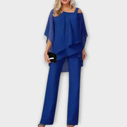 Nuria™ | Conjunto elegante de pantalón con capas de gasa