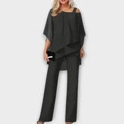 Nuria™ | Conjunto elegante de pantalón con capas de gasa