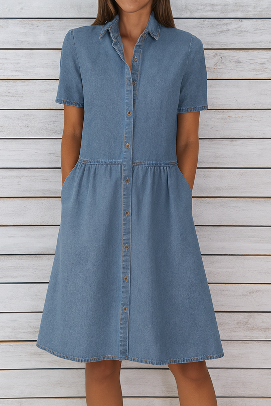 Claudia™ | Vestido vaquero casual