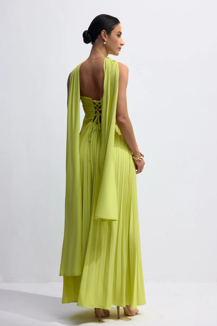 Aurelina™ | Vestido Maxi Plisado Sin Tirantes