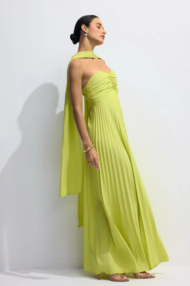 Aurelina™ | Vestido Maxi Plisado Sin Tirantes