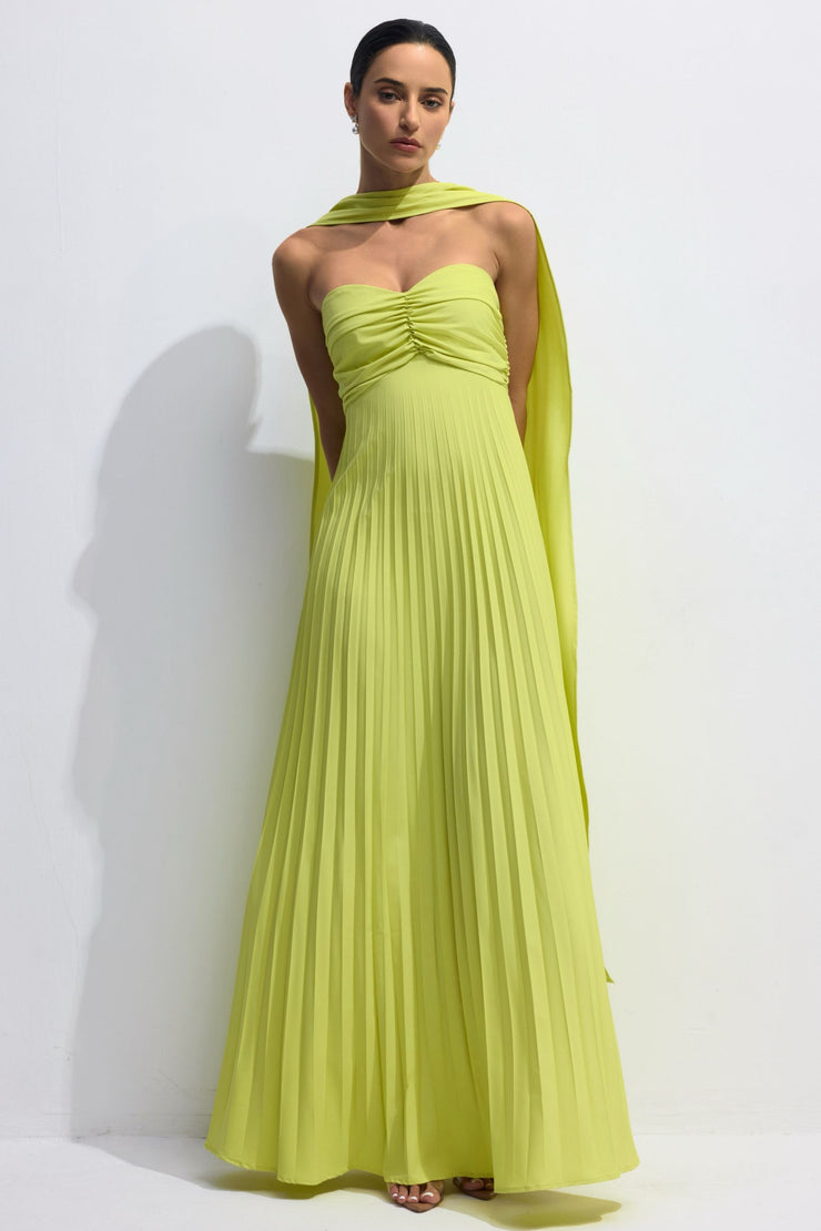 Aurelina™ | Vestido Maxi Plisado Sin Tirantes