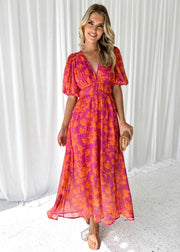 Olivia™ | Vestido midi floral