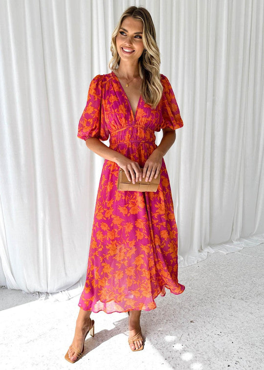 Olivia™ | Vestido midi floral