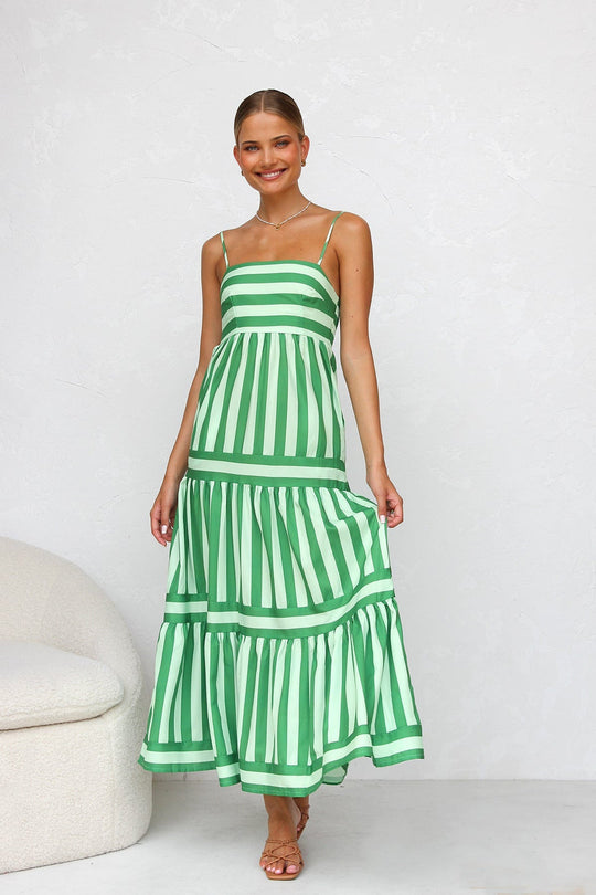 Aylin™ | Vestido de Tirantes a Rayas