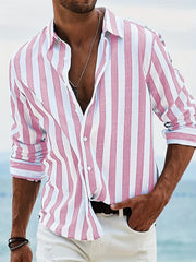 Sergio™ | Camisa a Rayas con Estilo Náutico