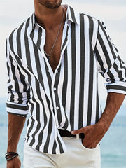 Sergio™ | Camisa a Rayas con Estilo Náutico