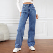 Selina™ | Jeans Straight de Cintura Alta