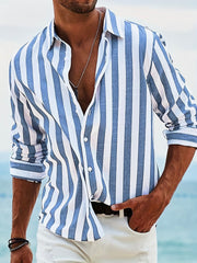 Sergio™ | Camisa a Rayas con Estilo Náutico