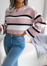 Vera™ | Jersey Cropped con Rayas