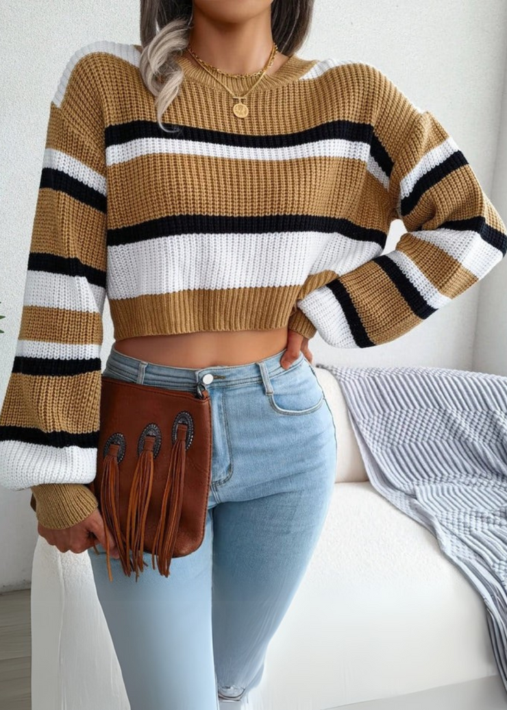 Vera™ | Jersey Cropped con Rayas