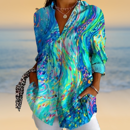Isamar™ | Blusa de acuarela abstracta