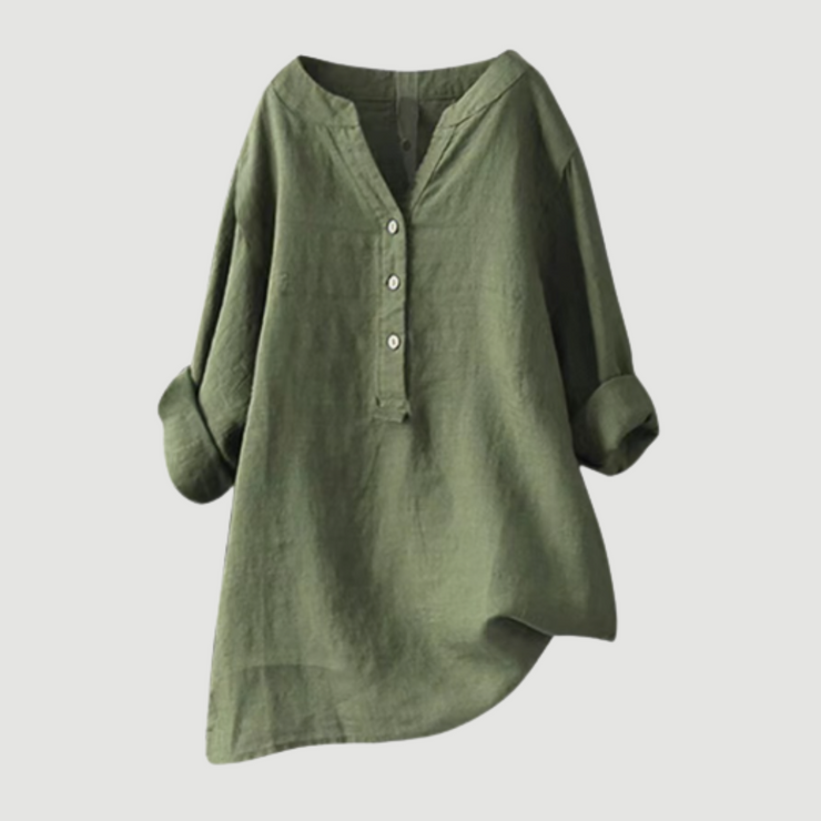Carmen™ | Camisa de lino fresca con botones