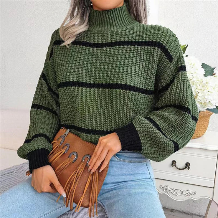 Marina™ | Suéter de Alta Costura con Cuello Alto